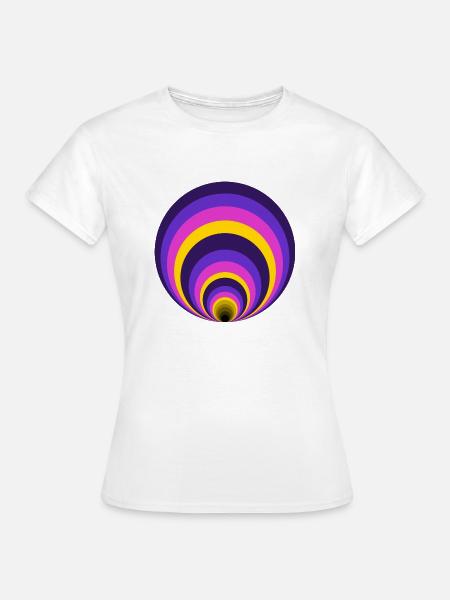 Farbige Kreise - Frauen T-Shirt - Weiß
