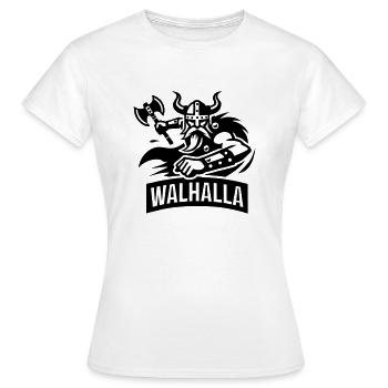 Walhalla Logo - Frauen T-Shirt - Weiß - Vorne - AI Model Female 172 dark (172cm)