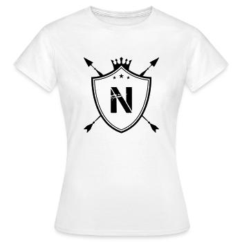 Armoiries n - T-shirt Femme - blanc - Devant - AI Model Female 172 dark (172cm)