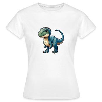 Dinosaure Animal Sauvage - T-shirt Femme - blanc - Devant - AI Model Female 172 dark (172cm)