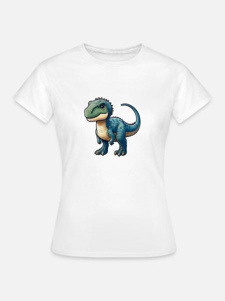 Wildtier-Dinosaurier - Frauen T-Shirt - Weiß