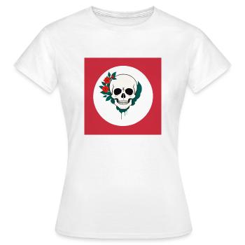 Flower Power - Frauen T-Shirt - Weiß - Vorne - AI Model Female 172 dark (172cm)