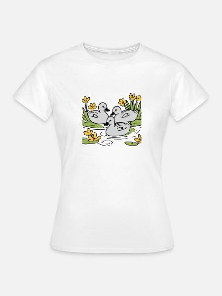 Entchen - Frauen T-Shirt - Weiß