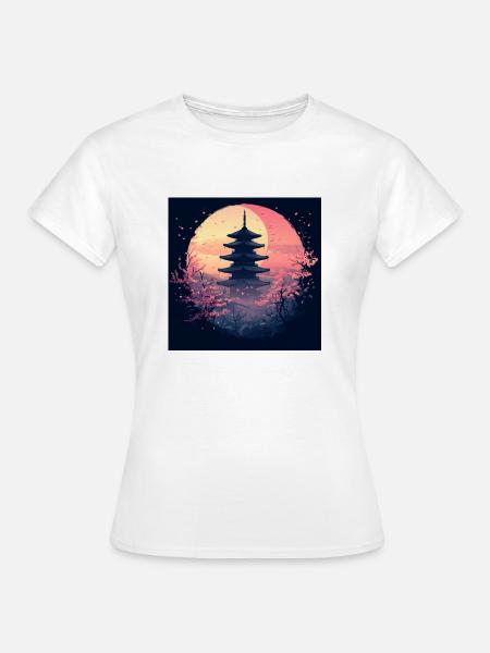 Sunlight China Tempel - Frauen T-Shirt - Weiß