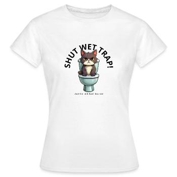 Fermez l’eau tr ap ! Fermez le couvercle et tirez la chasse, hooman - T-shirt Femme - blanc - Devant - AI Model Female 172 dark (172cm)