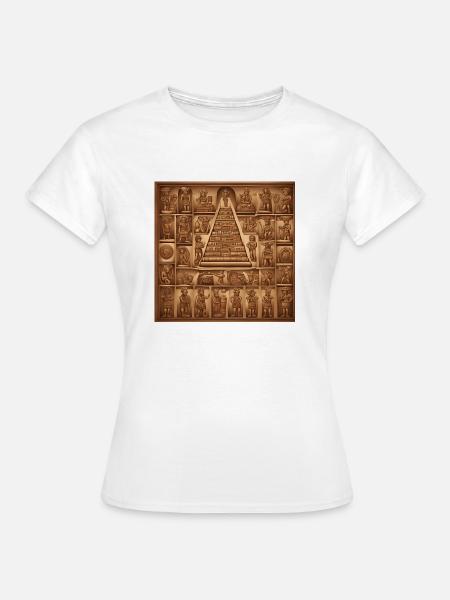 Maya Pyramid - Frauen T-Shirt - Weiß