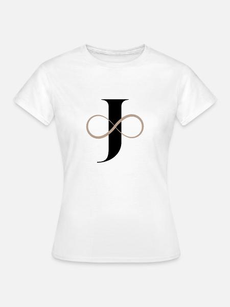 Unendlicher Buchstabe - Frauen T-Shirt - Weiß