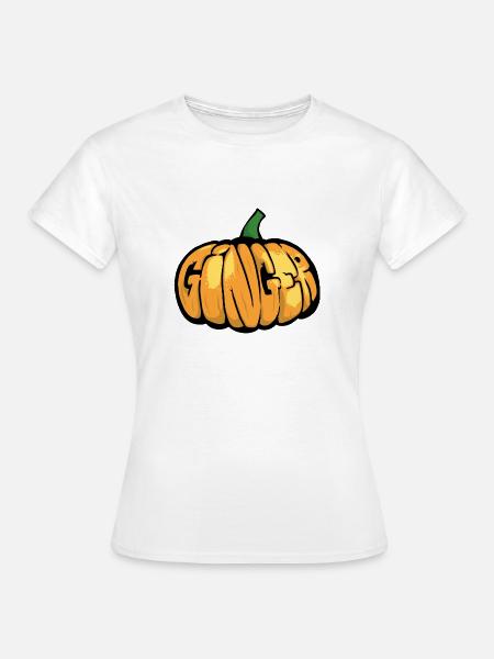 Kürbis-Ingwer-Graff - Frauen T-Shirt - Weiß