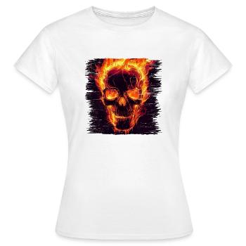 Custom Painting est synonyme d’individualité - T-shirt Femme - blanc - Devant - AI Model Female 172 dark (172cm)