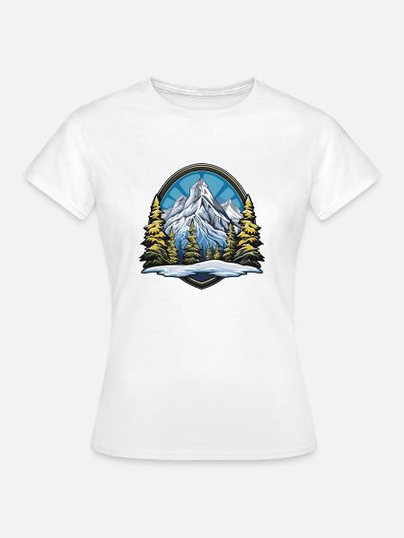 Berge Mountains - Frauen T-Shirt - Weiß