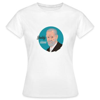 Papa Freud - T-shirt Femme - blanc - Devant - AI Model Female 172 dark (172cm)