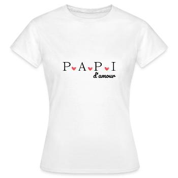 Opa der Liebe - Frauen T-Shirt - Weiß - Vorne - AI Model Female 172 dark (172cm)