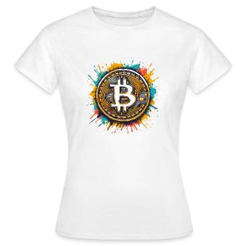 Bitcoin - Crypto Currency - Crypto - Women's T-Shirt - white - Front - AI Model Female 172 dark (172cm)