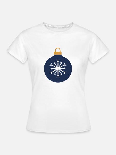 Weihnachtskugel - Frauen T-Shirt - Weiß