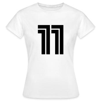 Numéro 11 Numéro Onze - T-shirt Femme - blanc - Devant - AI Model Female 172 dark (172cm)