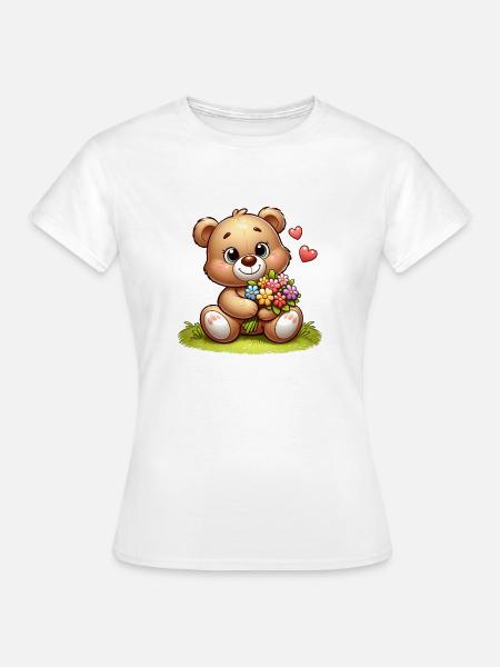 Teddybär 3 - Frauen T-Shirt - Weiß