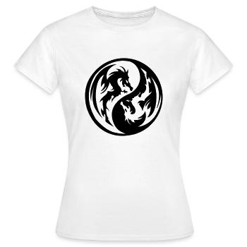Dragon Ying Yans - Women's T-Shirt - white - Front - AI Model Female 172 dark (172cm)
