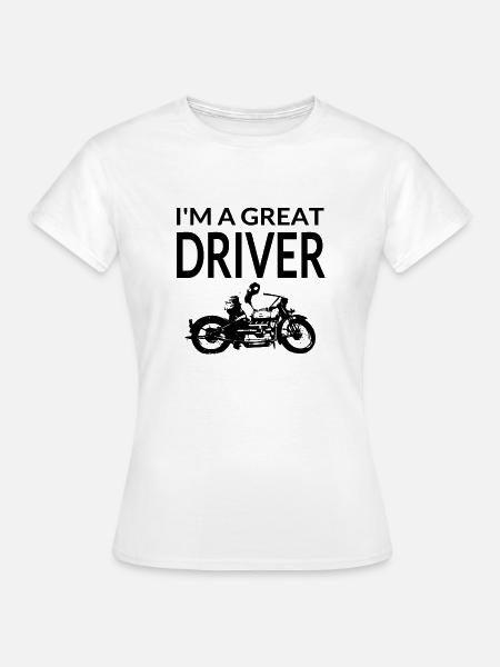 Motorrad - Frauen T-Shirt - Weiß