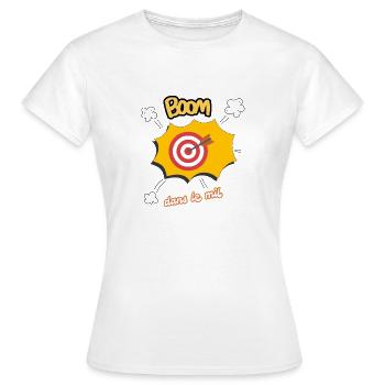 illustration cible - T-shirt Femme - blanc - Devant - AI Model Female 172 dark (172cm)