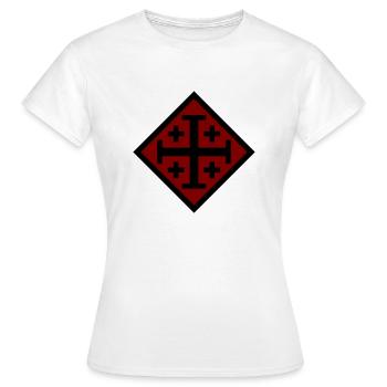 Croix de Jérusalem - T-shirt Femme - blanc - Devant - AI Model Female 172 dark (172cm)