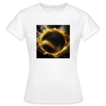 Golden Smoke Eclipse - Frauen T-Shirt - Weiß - Vorne - AI Model Female 172 dark (172cm)