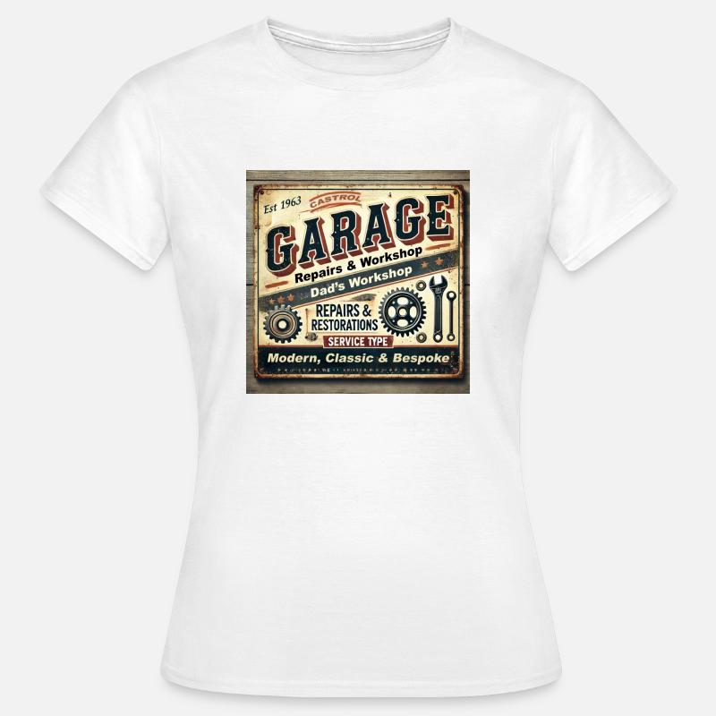 Dads Workshop - Women's T-Shirt - white