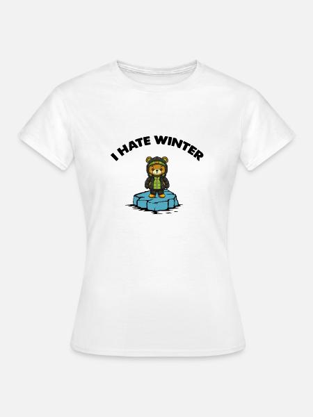 bär eisscholle winter - Frauen T-Shirt - Weiß
