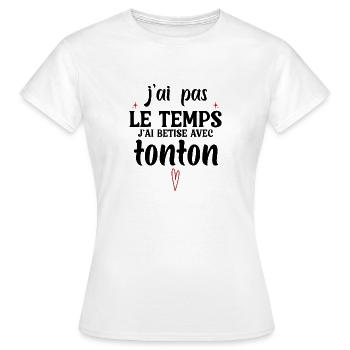 Ich albern mit Onkel - Frauen T-Shirt - Weiß - Vorne - AI Model Female 172 dark (172cm)