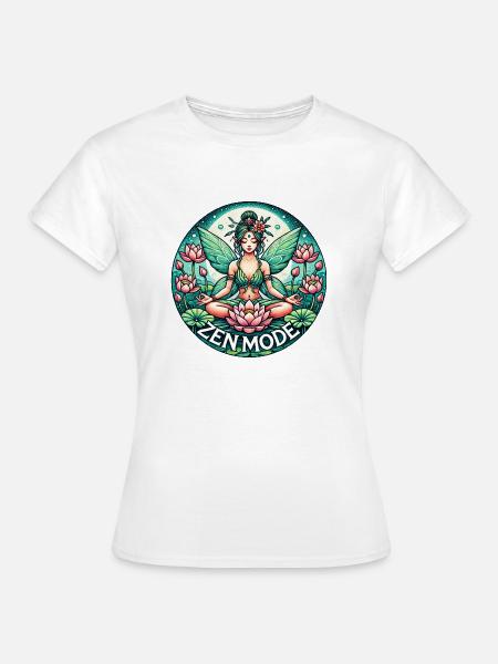 Zen-Modus Fee - Frauen T-Shirt - Weiß