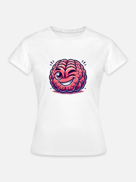 Intelligentes Gehirn - Frauen T-Shirt - Weiß