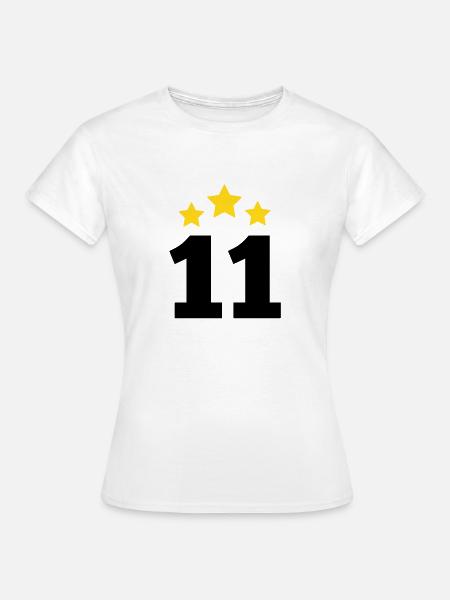 11 Jahre Stern - Geschenk zum 11. Jubiläum - Frauen T-Shirt - Weiß