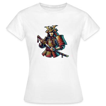 samurai - Frauen T-Shirt - Weiß - Vorne - AI Model Female 172 dark (172cm)