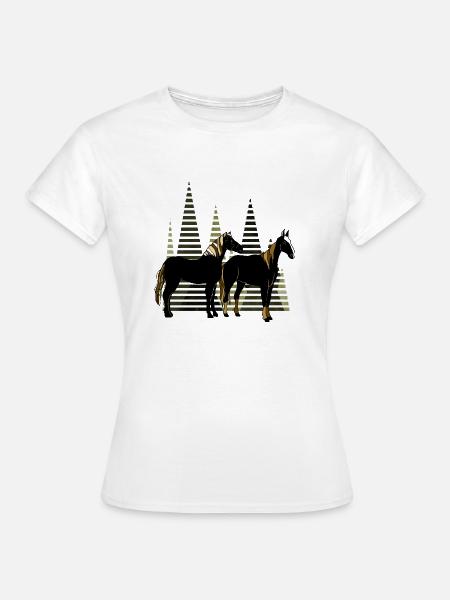 Pferde - Frauen T-Shirt - Weiß