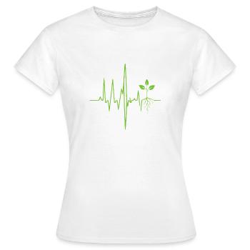 Natürliche Harmonie: Musik und Natur in Perfektion - Frauen T-Shirt - Weiß - Vorne - AI Model Female 172 dark (172cm)