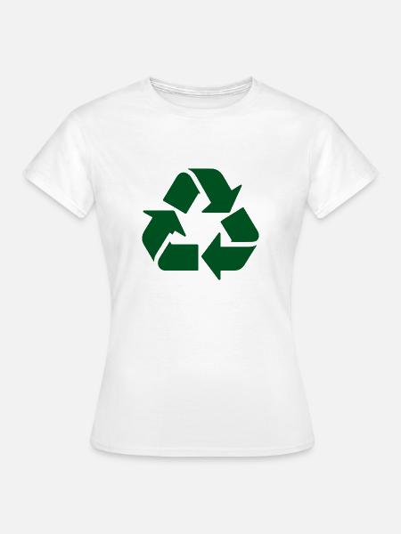 Recycling - Frauen T-Shirt - Weiß