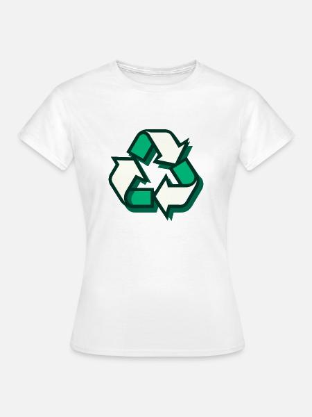 Recycling - Frauen T-Shirt - Weiß