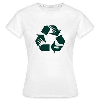 Recyclage - T-shirt Femme - blanc - Devant - AI Model Female 172 dark (172cm)