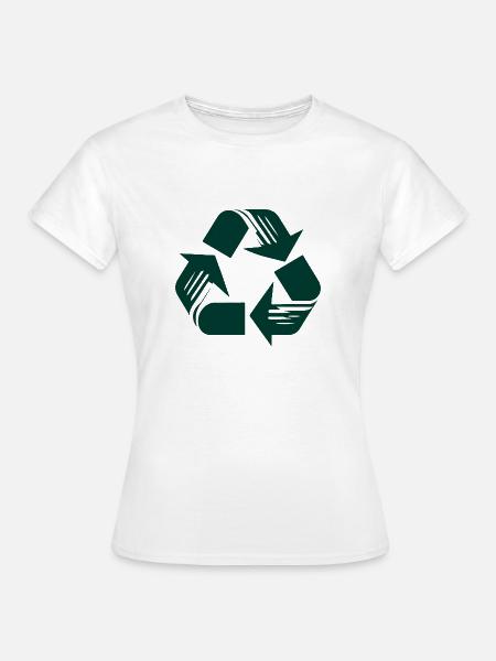 Recycling - Frauen T-Shirt - Weiß