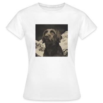 Chien de montagne - T-shirt Femme - blanc - Devant - AI Model Female 172 dark (172cm)