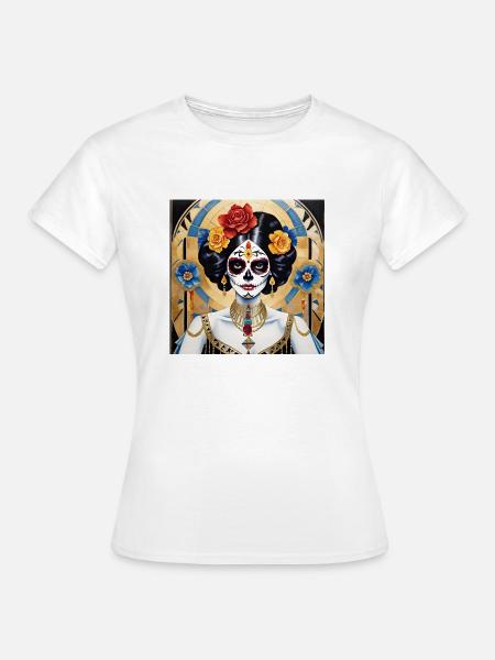 LA CATRINA MEXICO - Frauen T-Shirt - Weiß