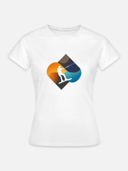 Wakeboarding Wakeboarder Wakeboard - Frauen T-Shirt - Weiß