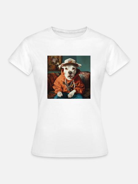 Dog portrait - Frauen T-Shirt - Weiß