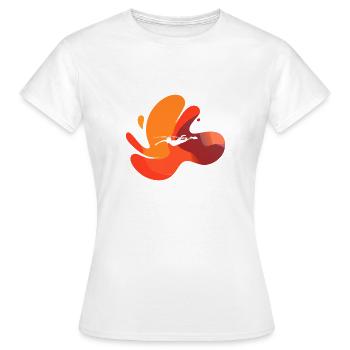 Brustschwimmen Schwimmer Taucherbrille - Frauen T-Shirt - Weiß - Vorne - AI Model Female 172 dark (172cm)