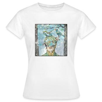Mask - Women's T-Shirt - white - Front - AI Model Female 172 dark (172cm)