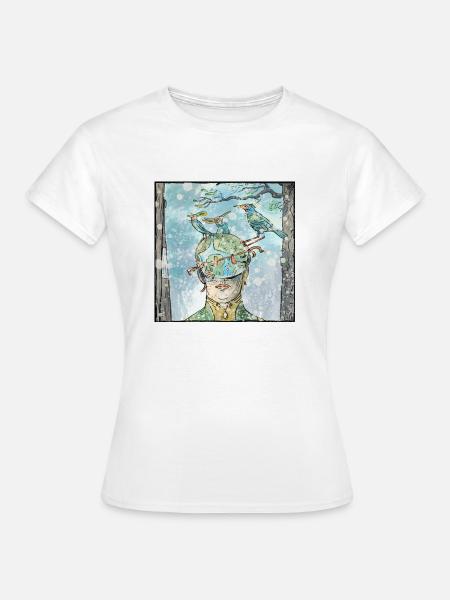Maske - Frauen T-Shirt - Weiß