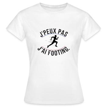 Ich kann nicht joggen, ich kann nicht joggen - Frauen T-Shirt - Weiß - Vorne - AI Model Female 172 dark (172cm)