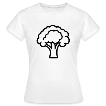 brocoli - T-shirt Femme - blanc - Devant - AI Model Female 172 dark (172cm)