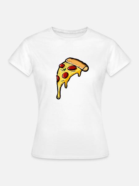 Pizza - Frauen T-Shirt - Weiß