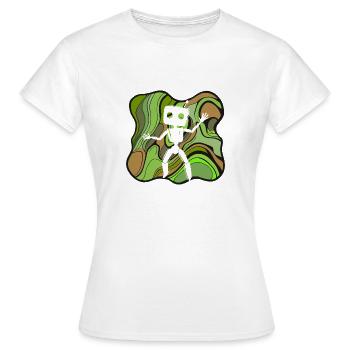 Roboter Tech Scifi - Frauen T-Shirt - Weiß - Vorne - AI Model Female 172 dark (172cm)