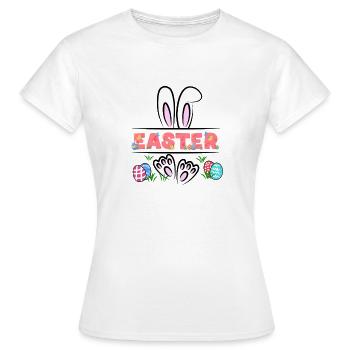 easter is here - Women's T-Shirt - white - Front - AI Model Female 172 dark (172cm)